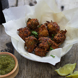 Courgette and Onion Pakora